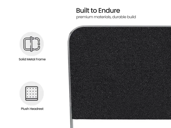 Chloe King Size Double Bed in Black Color